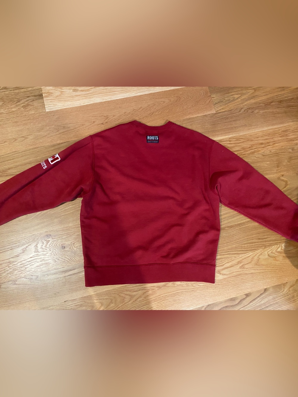 Roots Red 'ASPEN' Crewneck Sweatshirt - Picture 3 of 4